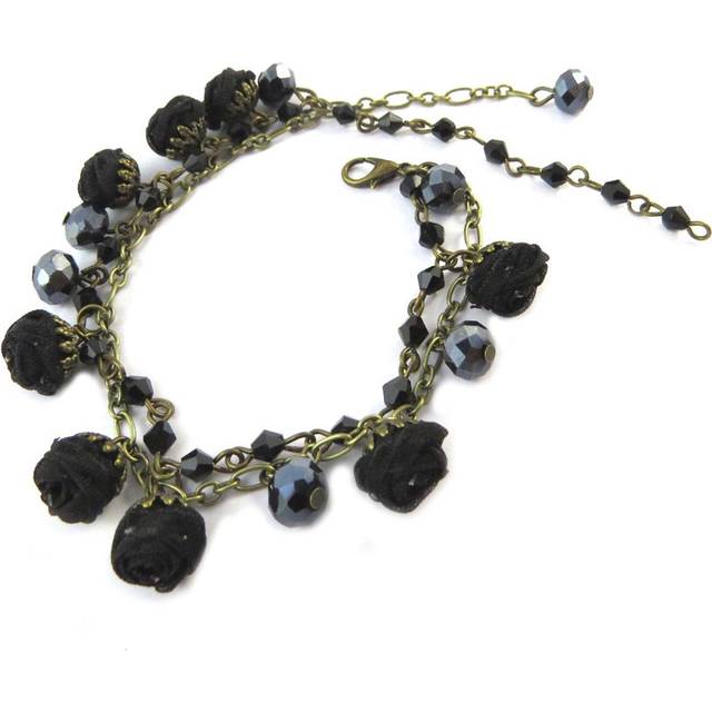 Les Trésors De Lily [P0809] - Artisan bracelet 'Les Antoinettes' black (handmade) black