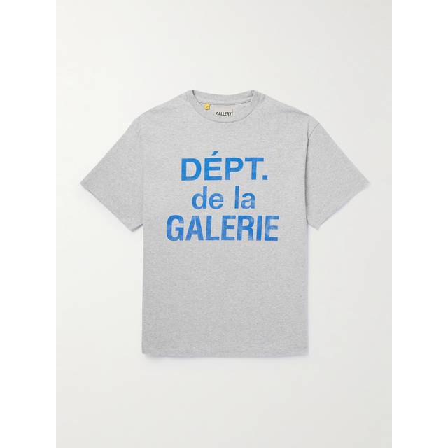 Gallery Dept. - Logo-Print Cotton-Blend Jersey T-Shirt - Men - Gray - L