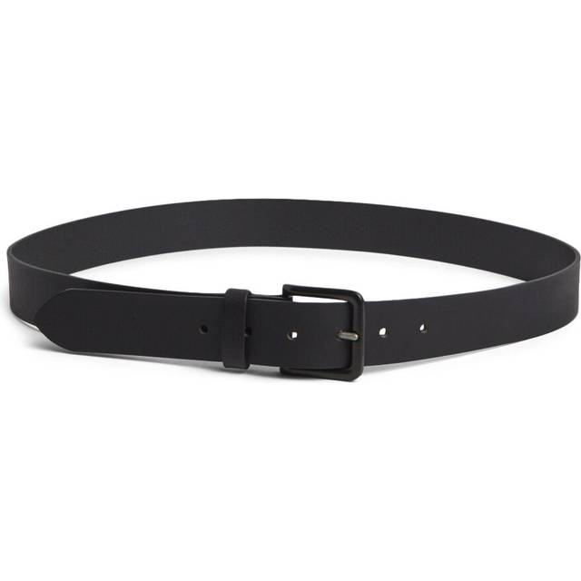 Barbour Double Rivet Leather Belt - Black - Large - can be Engraved or Personalised