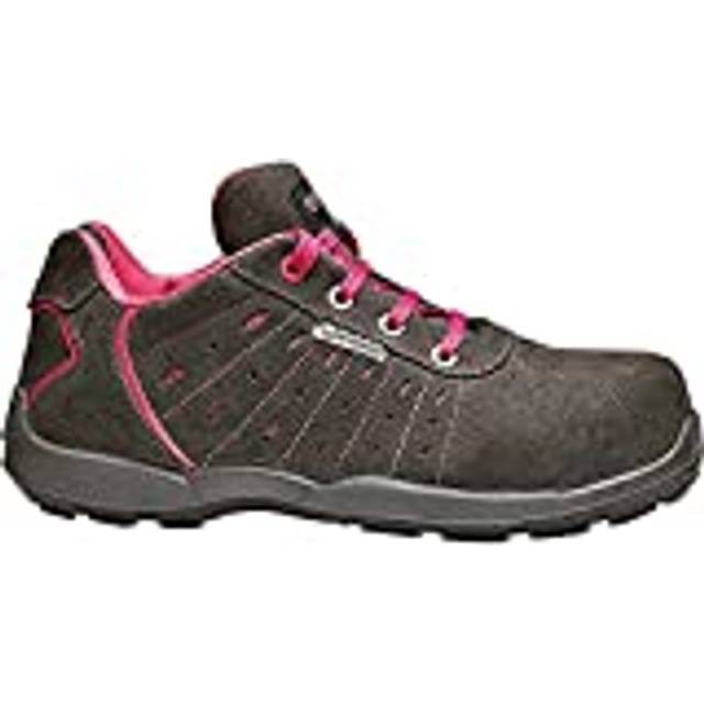 (Grey/Pink, UK 8) Base Attitude Safety Shoes S1P SRC