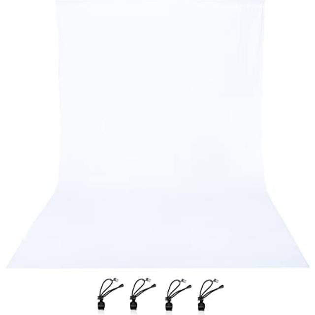 EMART Background White Photography Screen White 260cm x Polyester Background Professional Hall Studio Screen Background Background Back Good Soft For vit