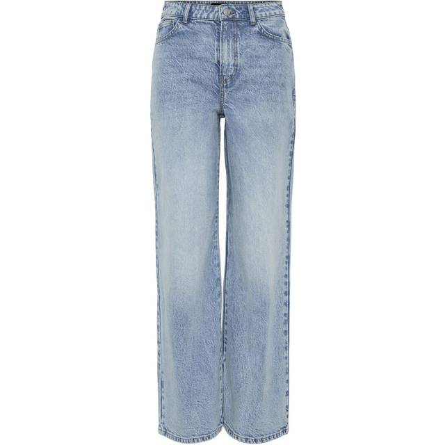 Pieces - Jeans - Selma HW Wide Jeans - Light Blue Denim