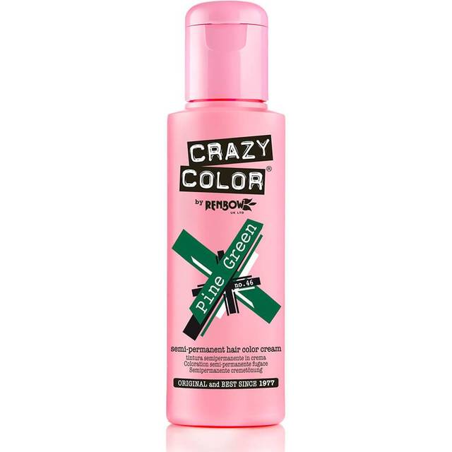 Crazy Colour Semi-Permanent Hair Dye - Pine Green