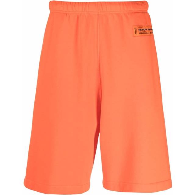 Heron Preston, Shorts, Herr, S, Bomull, Orange Bomullsshorts Stiliga Bermudas