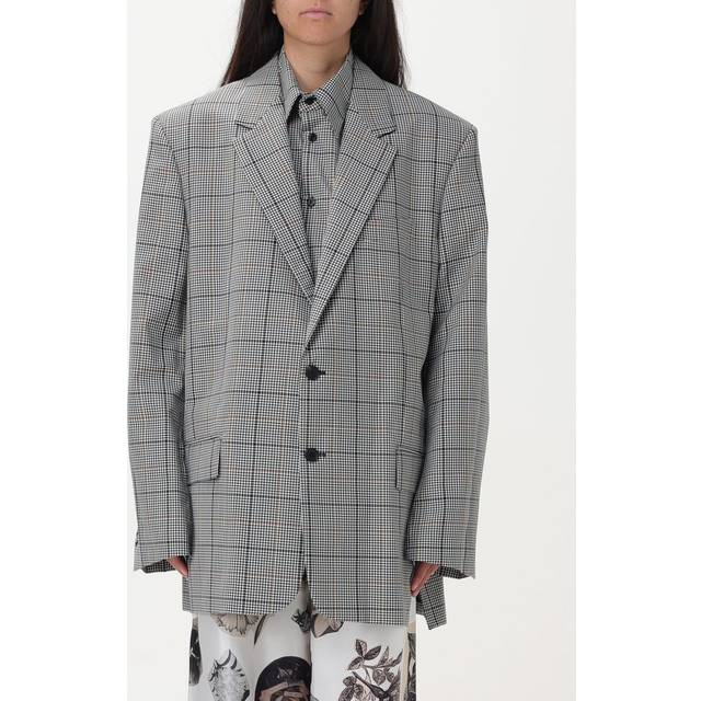 Marni Gray Check Blazer - CHB99 BLUBLACK - IT 48