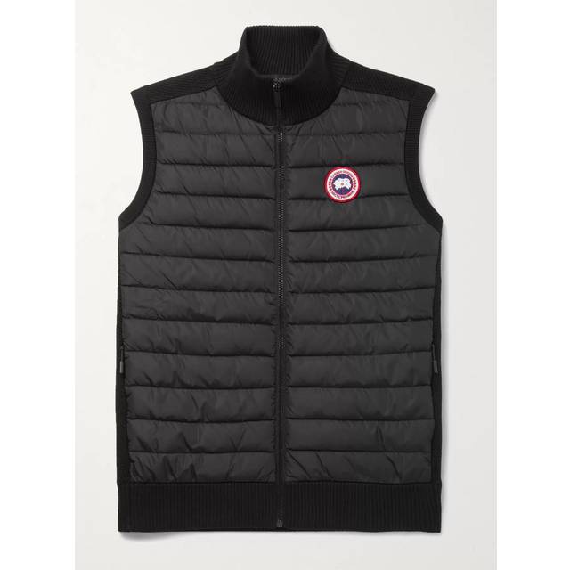 Canada Goose - HyBridge Slim-Fit Merino Wool and Quilted Nylon Down Gilet - Men - Black - XS