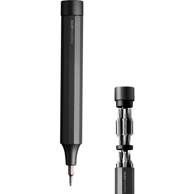Precision Screwdriver Set, 24-in-1 Manual Screwdriver Set, Mini Hand Screwdriver Set with 12 Double End S2-Steel Bits,