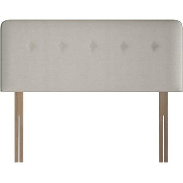 Relyon Buttons Strutted Headboard - 135cm Double - Fabric Grade A In GreyBlackPinkBeig