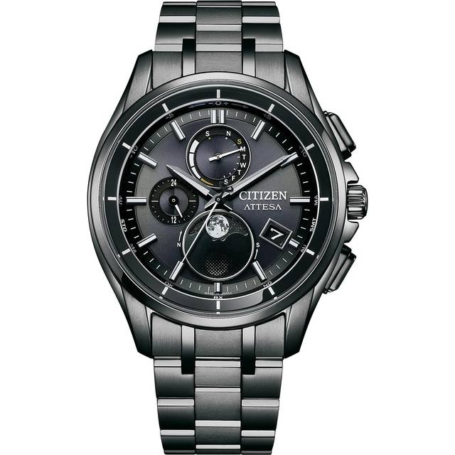 Citizen Attesa Radio-Controlled Super Titanium Black Dial Eco-Drive BY1006-62E 100M Men's Watch black