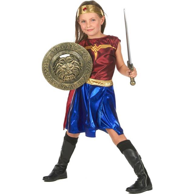 (S 4-6 years (110-120 cm)) Girls' Amazon warrior costume