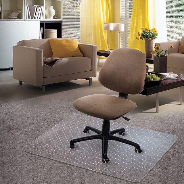 "Kuyal Carpet Chair Mat  48"""" x 36"""" PVC Home Office Desk Chair Mat for"