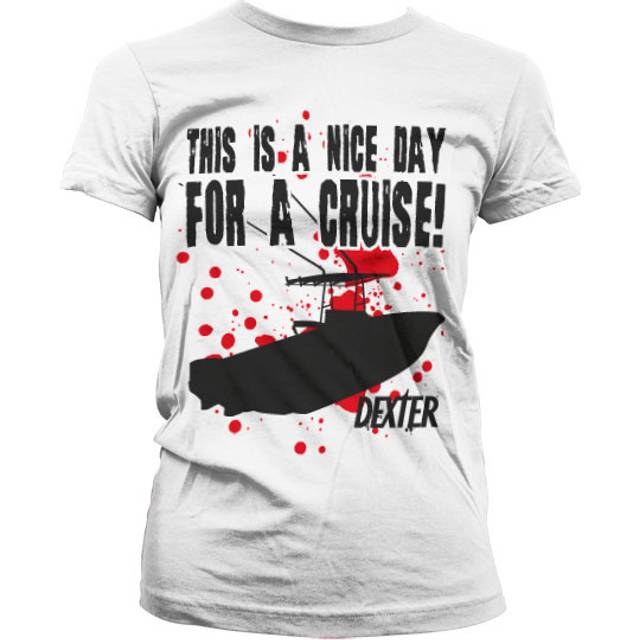 Dexter a nice day for a cruise girly t-shirt damen white