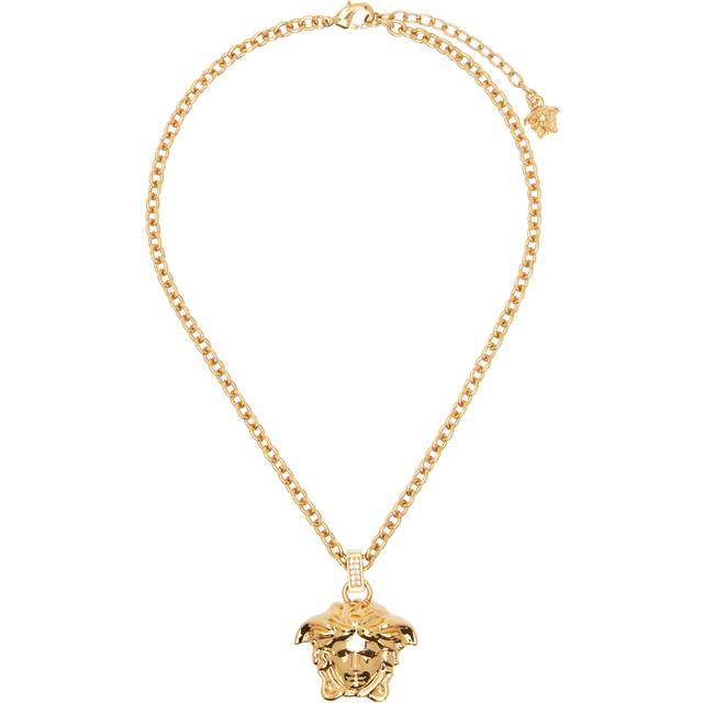 Versace Gold Crystal 'La Medusa' Necklace - KCVO-Crystal-Gold - UNI