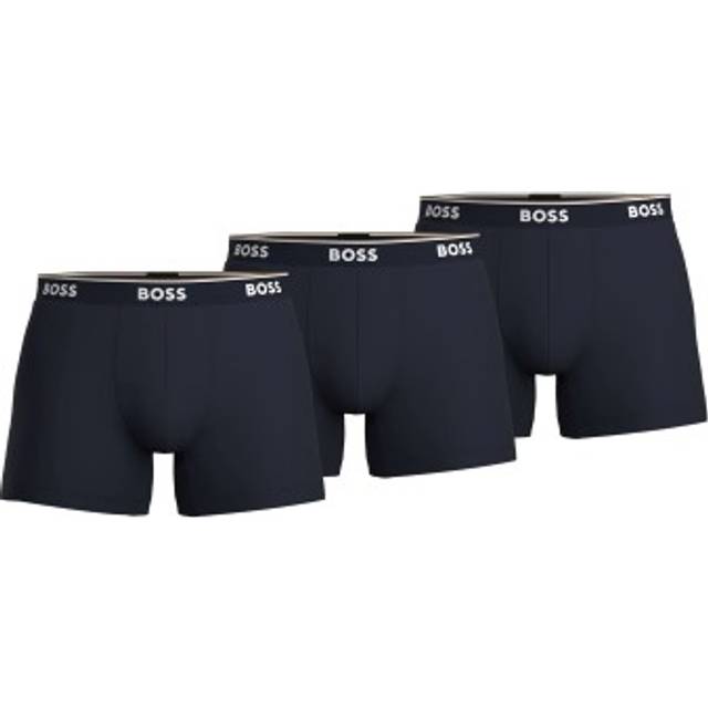 BOSS 3-pack Cotton Stretch Boxer Brief Long - Darkblue - Small * Kampanj *