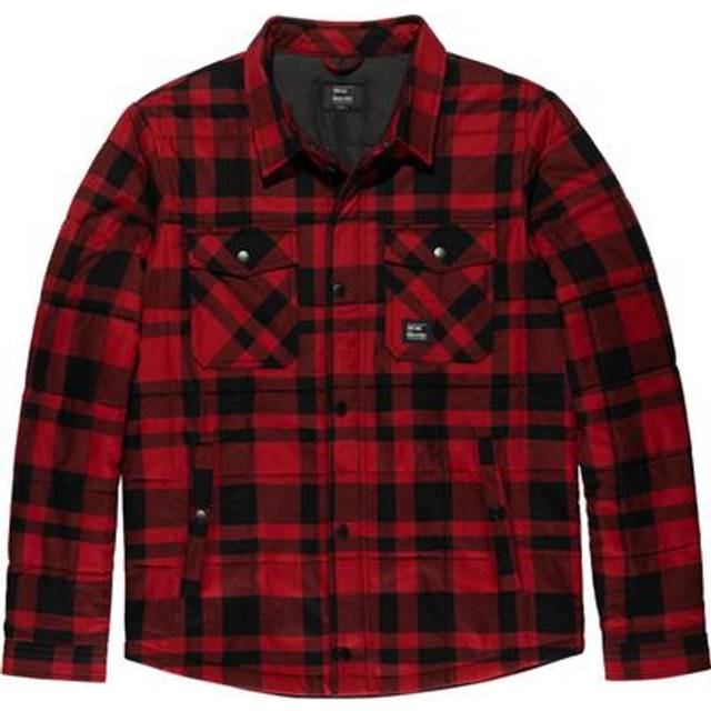 Vintage Industries Square+, shirt/textile jacket , color: Red/Black , size: XXL
