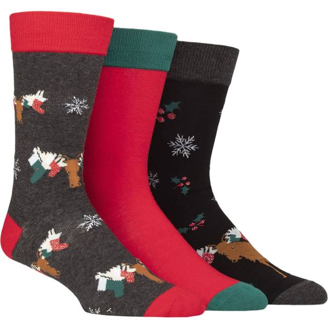 Multi Sock 3pk Seasonal Hanging Gift (7/11)