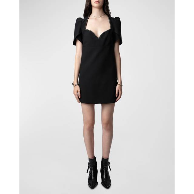 Zadig & Voltaire Roxelle Crepe Strass Dress