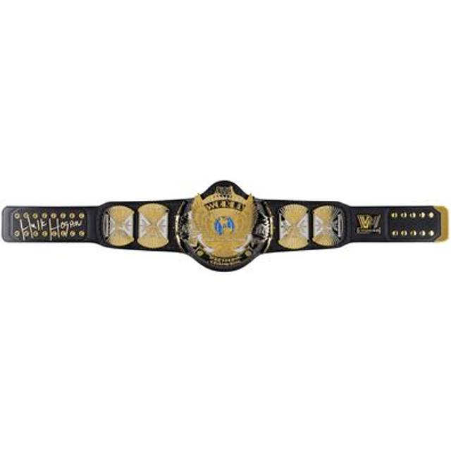 Hulk Hogan WWE Autographed Winged Eagle Replica Title Belt