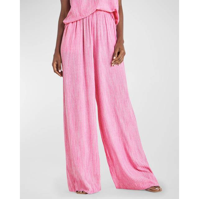 Frankie Wide-Leg Stripe Pants - FIORE STRIPE - X-Small