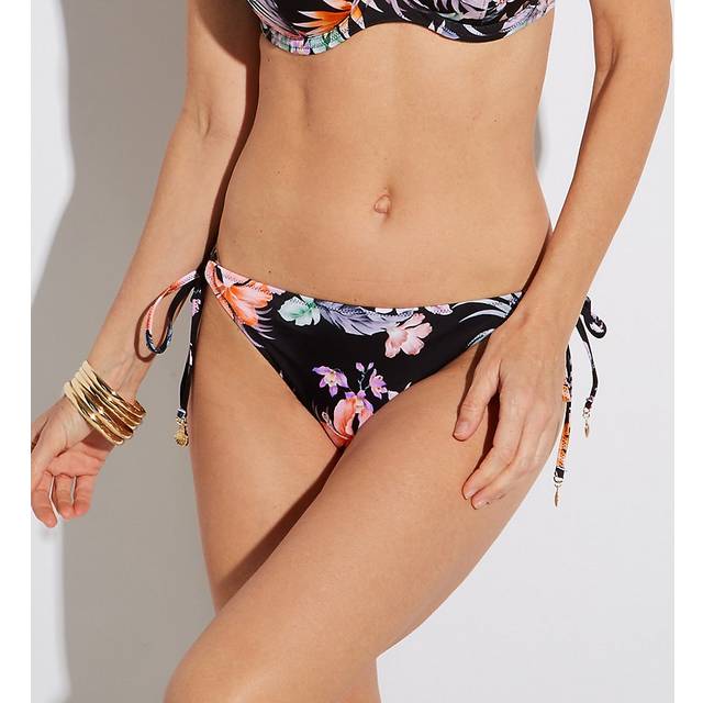 Freya Womens Kamala Bay Tieside Bikini Brief - Black Polyamide - Size Medium