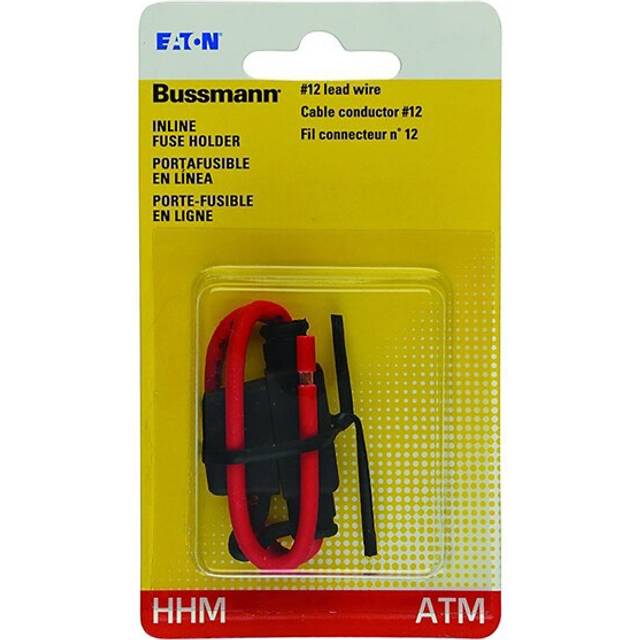 Mini Fuse Holder With Protective Cover, Clear, 30-Amp -BP/HHM-RP