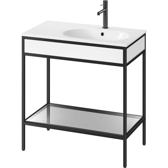 Tvättställsskåp Balans 80 cm med Glashylla