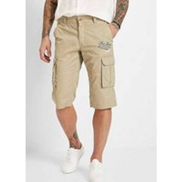 bonprix Long Bermuda Shorts - Khaki