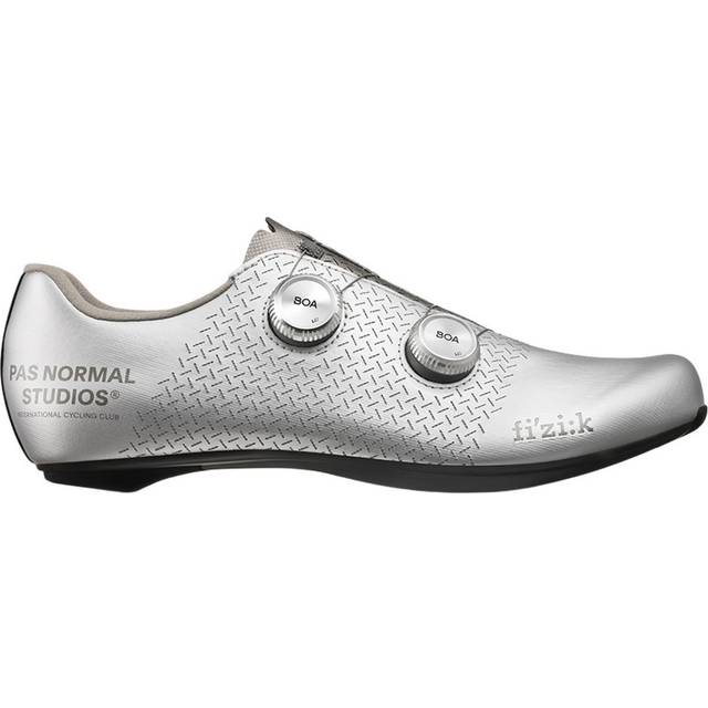 Pas Normal Studios x Fizik Mechanism Road Cycling Shoes - Silver