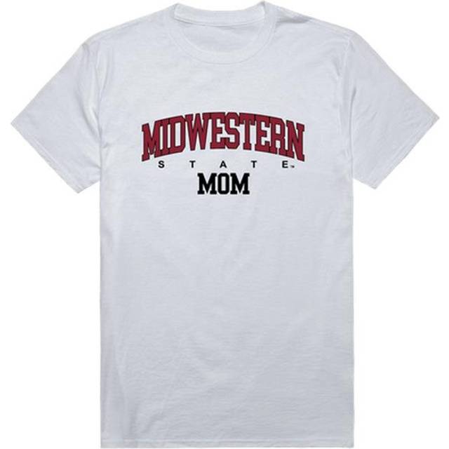 W Republic 549-543-WHT-02 Midwestern State University Mustangs College Mom Short Sleeve T-Shirt, White - Medium
