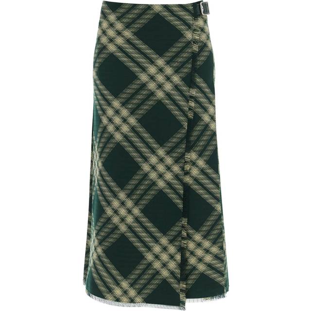 Wool Wrap Skirt with Fringed Hem size 38 (38)