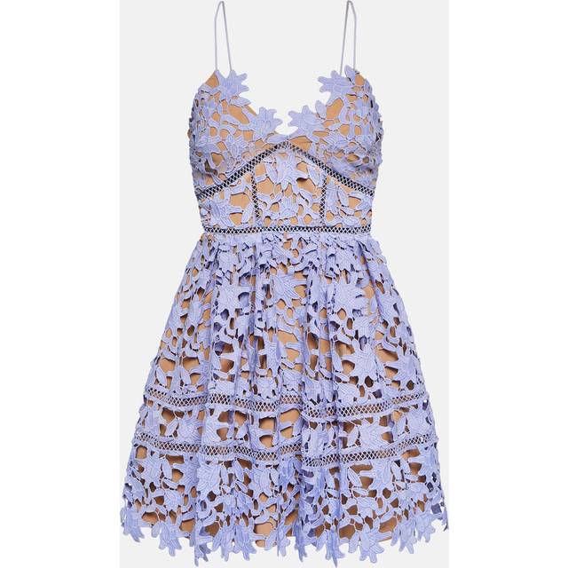 SELF PORTRAIT Azalea Mini Dress - Purple