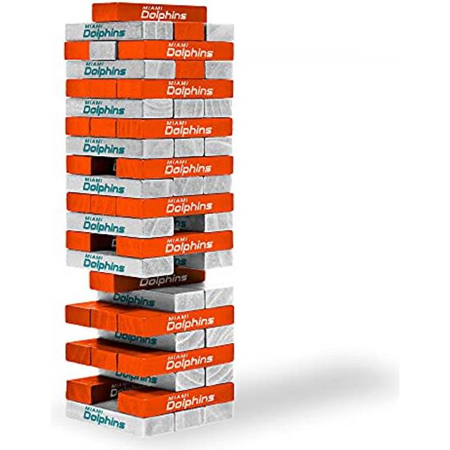 "Wild Sports NFL Miami Dolphins Table Top Stackers 3"" x 1"" x .5"", Team Color"