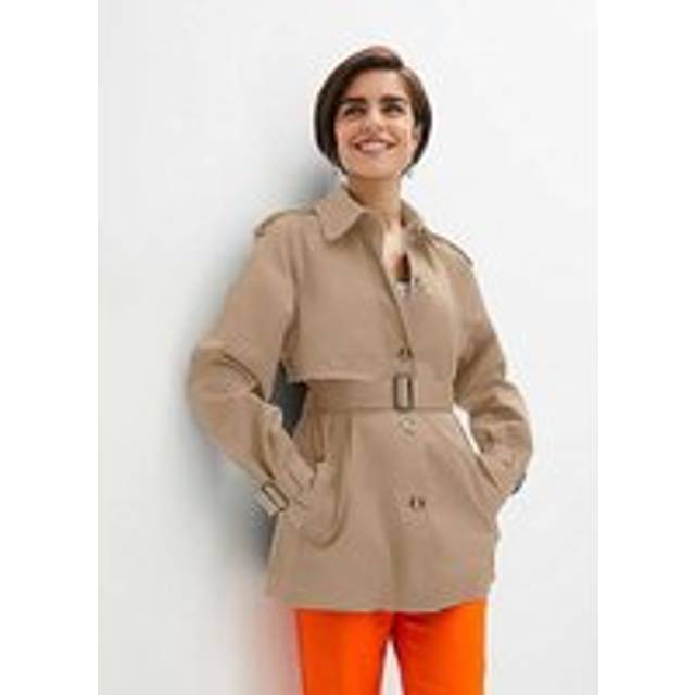 bonprix Short Trench Coat - Coffee