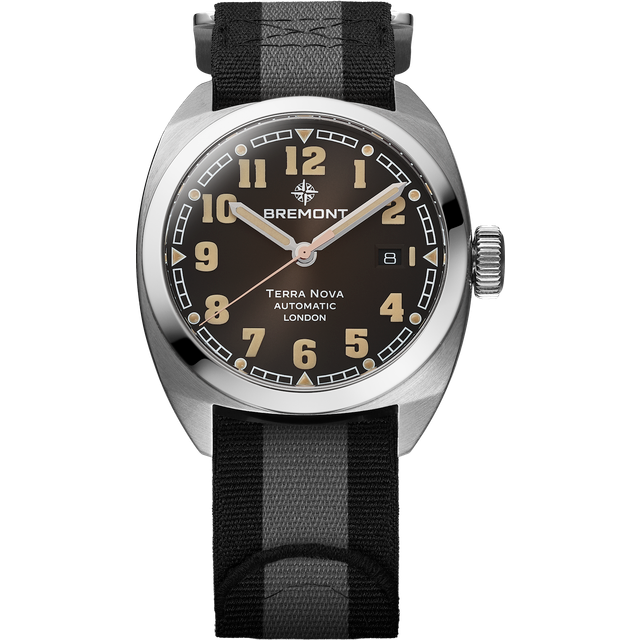 Bremont Terra Nova 40.5 Date Black Nato Watch
