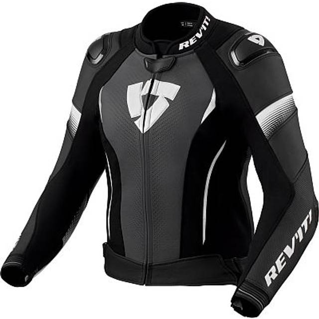Revit Xena 4 Pro, leather jacket women , color: Black/White , size: 40