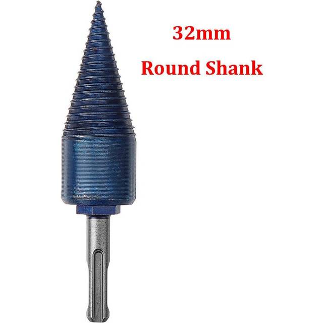 (32mm Hex Shank) 32/42mm Nano Blue Coated HSS Firewood Splitter Drill Bit Wood Drilling Tools Chopper Breaker