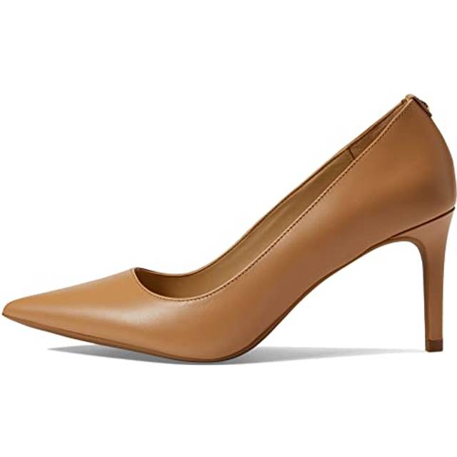 MK Alina Flex Leather Pump - Brown - Michael Kors