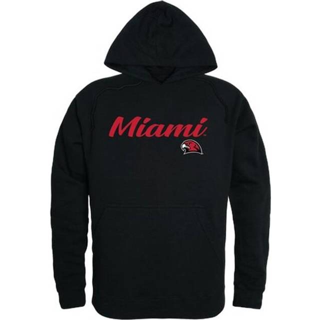 W Republic 558-131-BLK-01 Miami University Script Hoodie, Black - Small