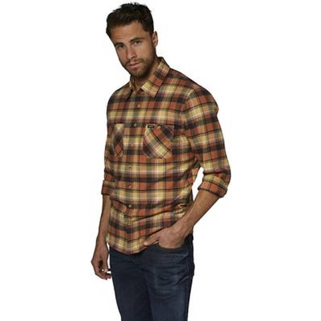 Rokker Freemont Flannel Shirt, brown-beige, Size M for Men