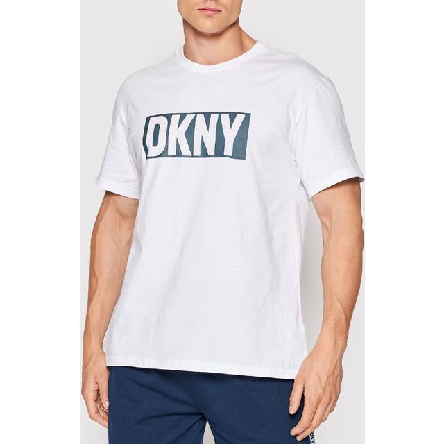 DKNY Bandits Crew Neck T-Shirt Blue Green
