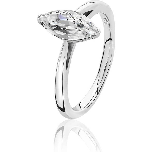 Silver & Co Marquise CZ Ring Gemstone RG0094CZ/J / Size R