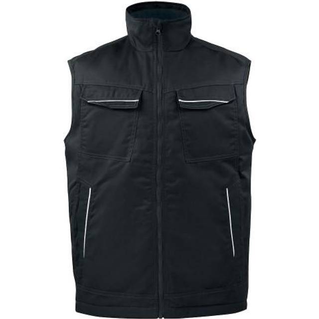 (XL, Navy) Projob Mens Padded Gilet