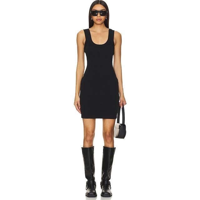 Robe mini côtelé - Noir - L