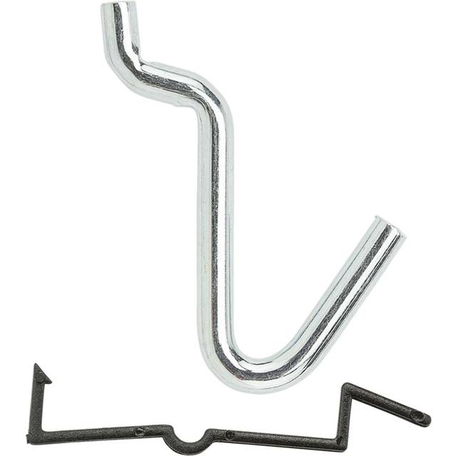 National Hardware 7179849 0.25 in. Locking Curved Peg Hooks, Zinc Plated