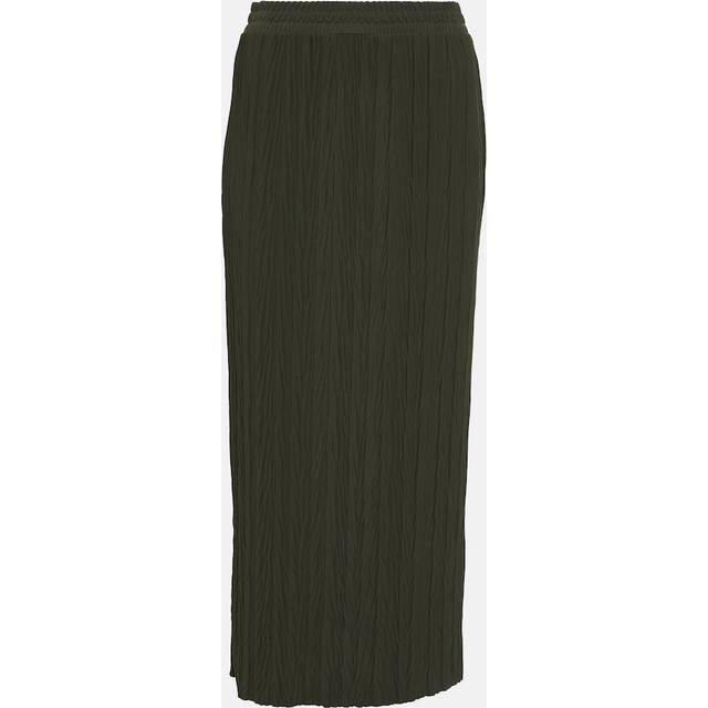 Max Mara Leisure Carnia plisse jersey midi skirt - green (UK 6)
