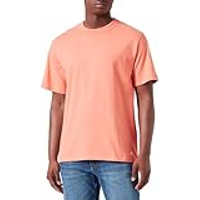 Armor Lux Mens Coral E24 Callac T-Shirt - Orange - XX-Large