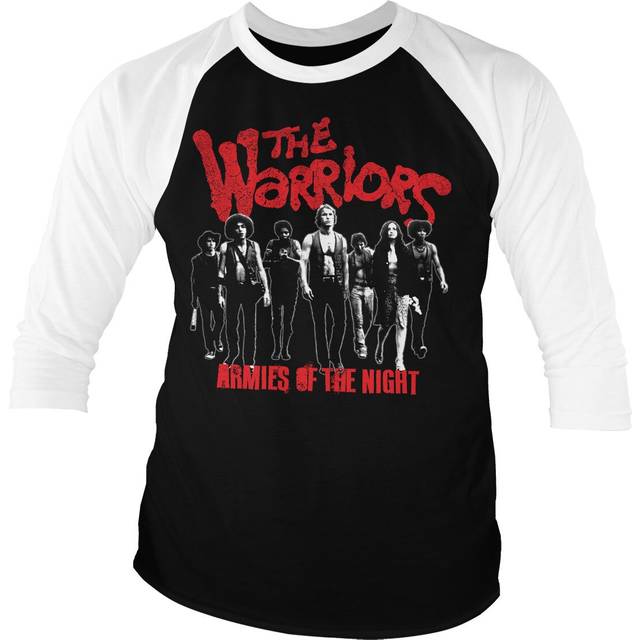 The warriors armies of the night baseball 3/4 sleeve tee longsleeve white-black