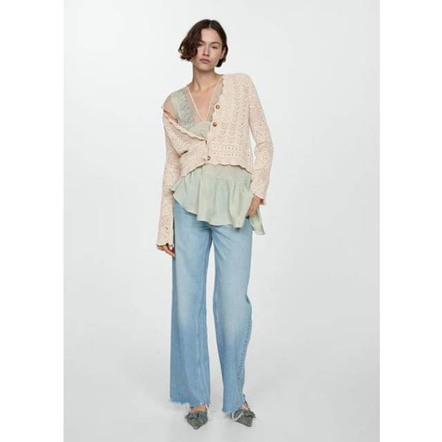 Mango Sito Crochet Cargidan - Sand - 2XL