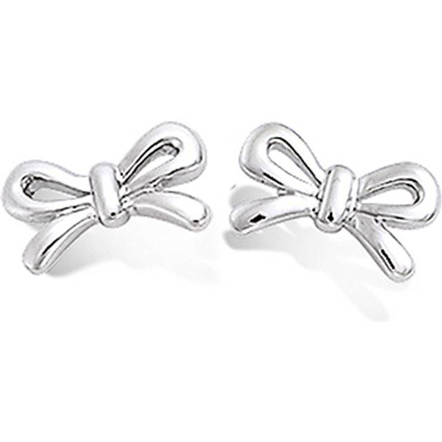 Les Trésors De Lily [M6241] - Silver Earrings 'Romantic Knot' silver (rhodium plated) - 10x6 mm silver