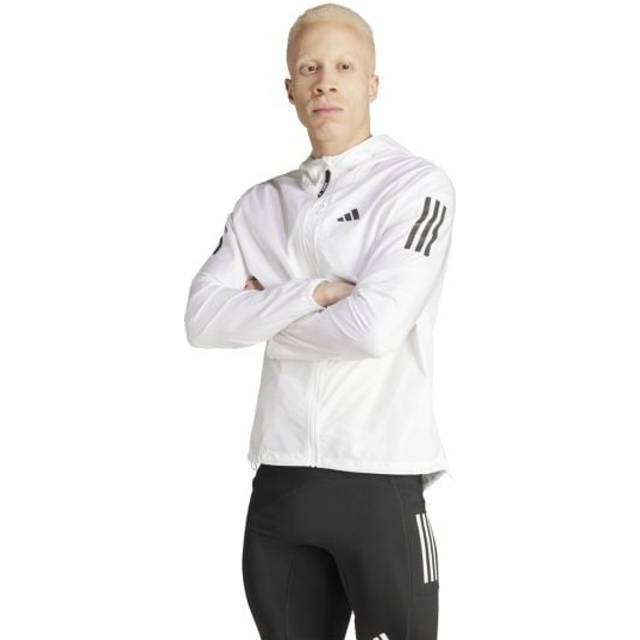 Hooded waterproof jacket adidas Own the Run - Blanc